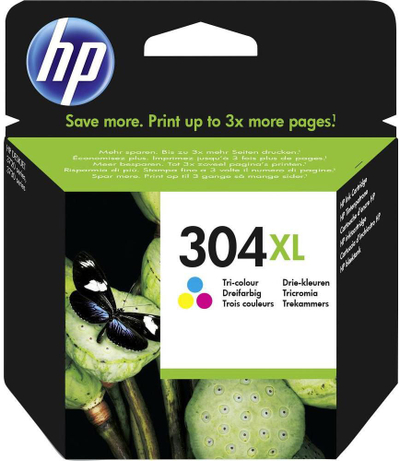 Set ngjyra për printer HP 304XL, 3 ngjyra