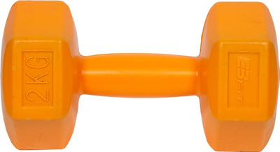 Set pesha dore EB Fit Dumbbells 1027029, 2 x 2 kg, bituminoze, të zeza