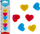 Magnet zemre STRAPAK Heart, set 6 copë, shumëngjyrësh