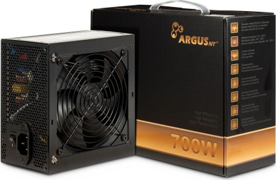 Напојување Argus BPS, 700W, 80 Plus Bronze, црно