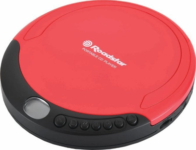 Пренослив дискман Roadstar PCD-435CD, за ЦД, со слушалки, црвен