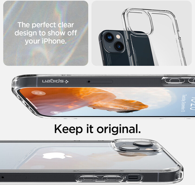Mbrojtëse Spigen Ultra Hybrid për Apple iPhone 14, transprent