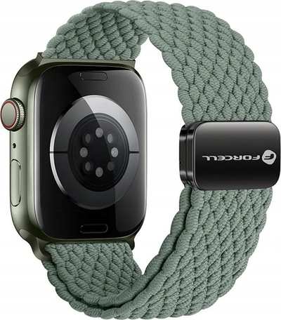 Rrip ore Forcell F-Design FA02 për Apple Watch 38 40 mm, najlon magnetik, jeshil
