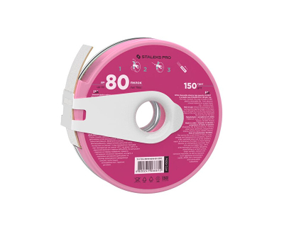 Shirit gërryes për limë thonjsh Staleks White Disposable Abrasive Tape PapmAm, 8 m