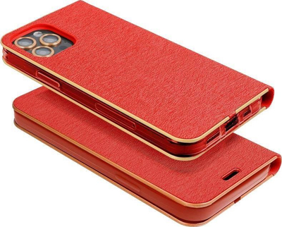 Kabull telefon Forcell LUNA Book Gold, për Samsung Galaxy A22 5G, e kuqe