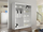 Dollap CAMINO III + LED, Bardhë /