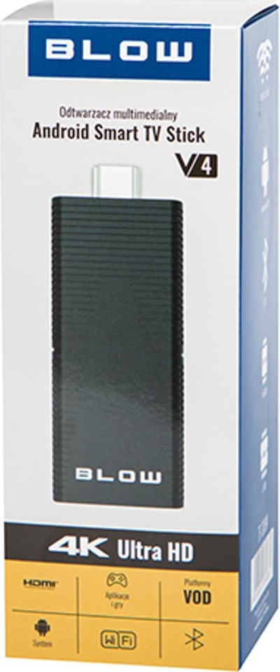 TV Stick Android Blow, 4K, Bluetooth, Wi‑Fi, i zi