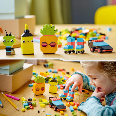 Set ndërtimi LEGO Classic 11027, ngjyra neon, 5+ vjeç, shumëngjyrësh