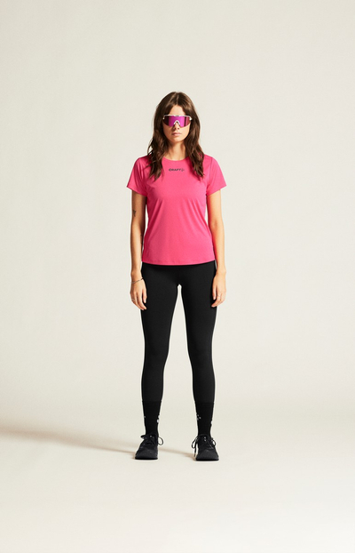 Спортска блуза Craft Core Essence SS Tee 2W, за жени, полиестер, бела