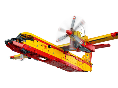 Lodër ndërtimi LEGO Technic 42152 Firefighting Aircraft, avion zjarrfikës, për fëmijë 10+, shumëngjyrëshe