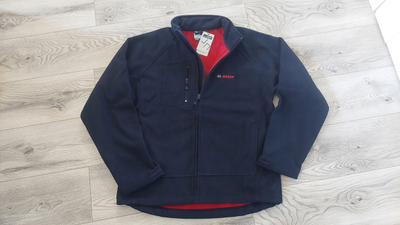 Xhaketë softshell James Nicholson, madhësia XL, 350 g/m2, navy e kuqe