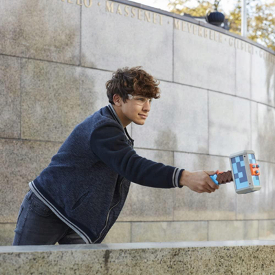 Lodër çekiç Nerf Minecraft Stormlander, që gjuan shigjeta shkumë, plastike, shumëngjyrësh
