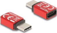 Adaptues USB Delock 60689, USB-C në USB-C, 240W, i kuq