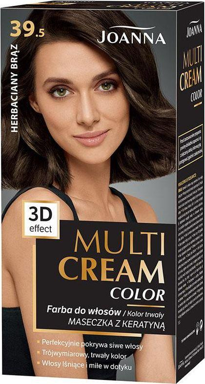 Ngjyrë për flokë Joanna Multi Cream, nr. 39.5 Tea Brown