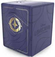Kuti letra Ravensburger Lorcana Deck Case Premium, kapacitet 160 letra, mbyllje magnetike, vjollcë