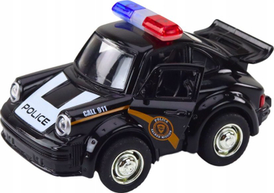 Lodër makinë policore Classic Police Car, shkalla 1:38, drita dhe zë, e zezë