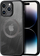 Kapak telefoni DUXDUCIS Aimo Mag MagSafe për iPhone 15 Pro Max, transparent, i zi