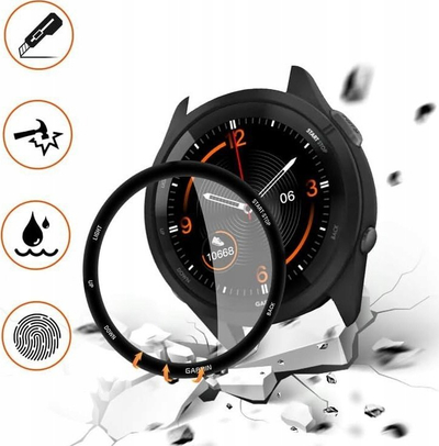 Xham mbrojtës Wozinsky Full Glue për Garmin Forerunner 265S 46mm, 2 copë, transparent