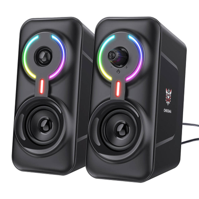 Altoparlantë gaming ONIKUMA L6, 10W, Bluetooth 5.0, LED RGB, të zinj