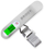 Peshore digjitale bagazhi Brock TLS 5101 WH, deri 50kg, ekran LED, argjendtë
