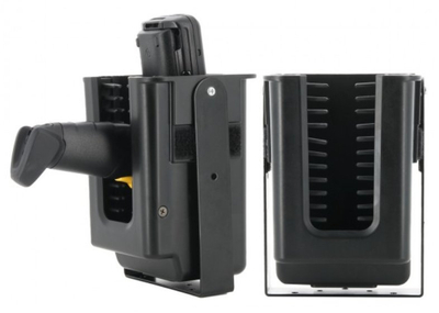 Држач pistol grip Mobilis за виљушкар, монтажа со шрафови, систем за лесен пристап, црн