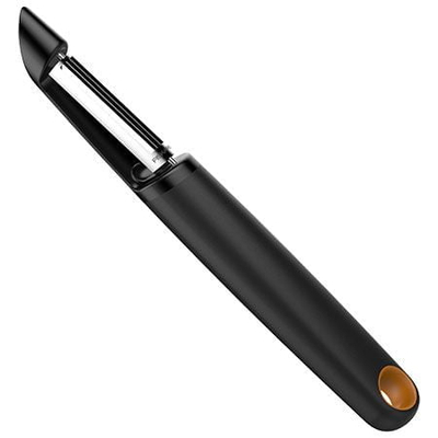 Qëruese Fiskars 1014419, për fruta dhe perime, zezë/portokalli