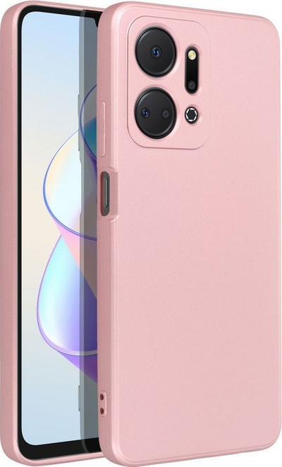Futrollë telefoni OEM METALLIC për Honor X7a, TPU, metalike, rozë