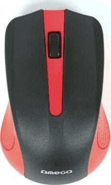 Mouse wireless Platinet OM0419R, 1000 DPI, USB, i zi me të kuqe