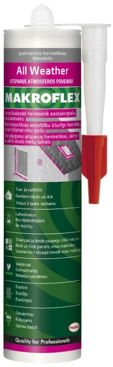 Mastikë ndërtimi Makroflex All Weather, 280ml, transparente