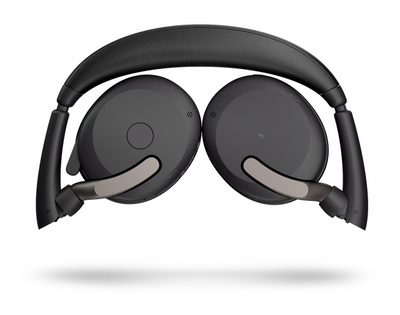 Безжични слушалки Jabra Evolve2 65 Flex, стерео, хибридно активно намалување на бучава, црни