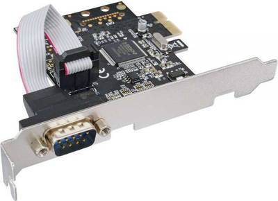 Kartë kontrolli InLine 76618D, PCIe x1, 1 port serial DB9, jeshile
