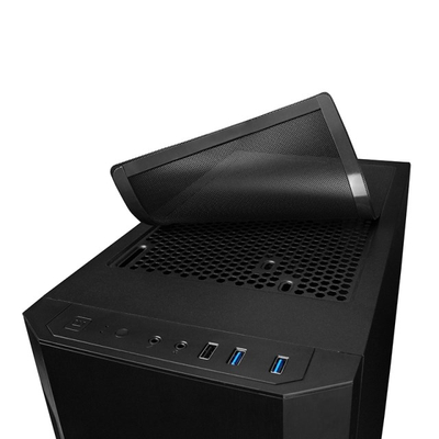 Kutia PC Chieftec Elox AS-01B-OP, ATX, 1x ventilator 120mm, e zezë