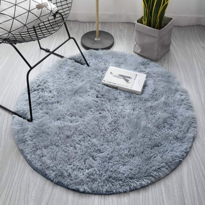 Tapet Strado Round Shaggy, 150x150 cm, gri e çelët