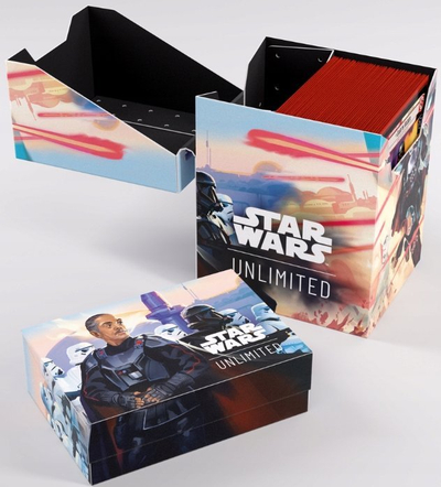 Kuti letrash Gamegenic Star Wars Unlimited Soft Crate, 60 letra double-sleeved, Mandalorian
