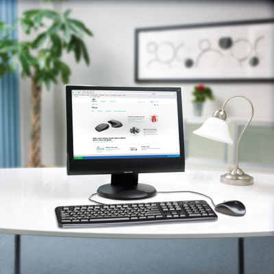 Set tastjere dhe maus Logitech Desktop MK120, USB, i zi