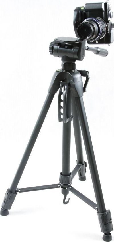 Tripod Fancier 183 cm, kokë 3D, me çantë, i zi