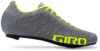 Atlete për Meshkuj Giro EMPIRE E70 KNIT, Hiri/e Verdhë, Madhësia 42