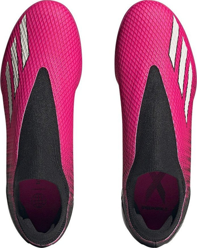 Këpucë futbolli Adidas X Speedportal.3 Laceless Turf, unisex, për tapet artificial, rozë me të zezë