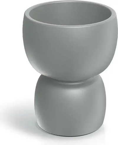 Vazo lulesh Prosperplast DUALA ROUND, plastike, 40 cm, gri