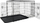 Kafaz metalik për kafshë Funfit Home&Office XXL, 107x70x77.5cm, palosshëm, i zi
