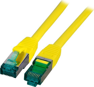 Kabllo rrjeti EFB RJ45 patch, Cat.6A S/FTP, 15 m, e verdhë