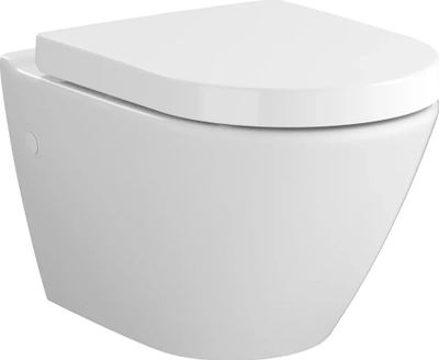 WC muri Mito by Cersanit Mesto Oval, ulëse duroplast soft close, e bardhë