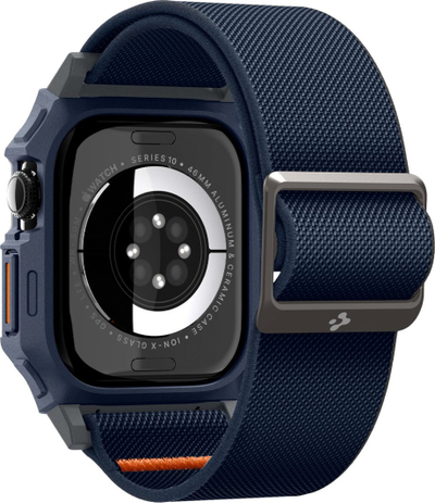Rrip ore Spigen Lite Fit Pro për Apple Watch Series 10 46mm, poliester dhe TPU, navy blue