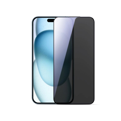 Xham mbrojtës Joyroom JR-MLG0282 për iPhone 15 Plus, 0.33mm, me kornizë të zezë