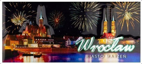 Magnet frigoriferi I Love Poland Wrocław, ILP MAG C WR 31, shumëngjyrësh