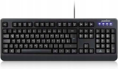 Tastierë Perixx Periboard-517, USB, layout gjerman QWERTZ, e zezë