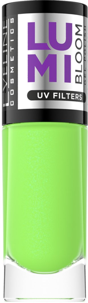Llak xheli për thonj Eveline Lumi Bloom 06, 8ml, efekt ndriçues, jeshil neon