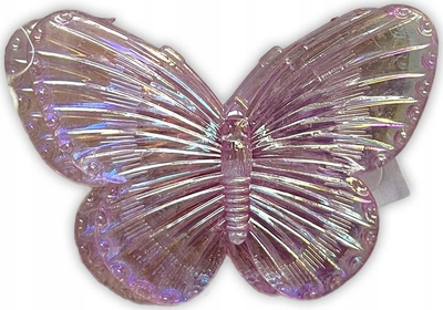Dekor flutura vetëngjitëse Titanum, 80x62mm, set me 2 copë, rozë transparente