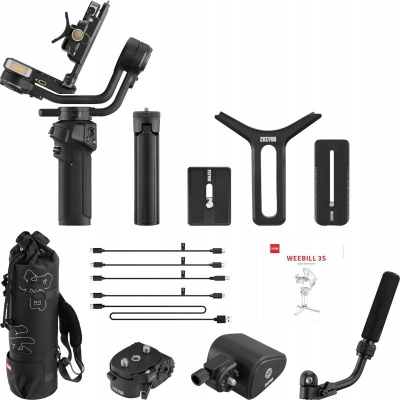 Stabilizator gimbal Zhiyun Weebill 3S Combo për kamera, i zi