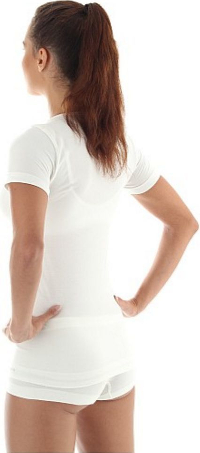 Maicë termoaktive për femra Brubeck Comfort Wool SS11020, L, e bardhë